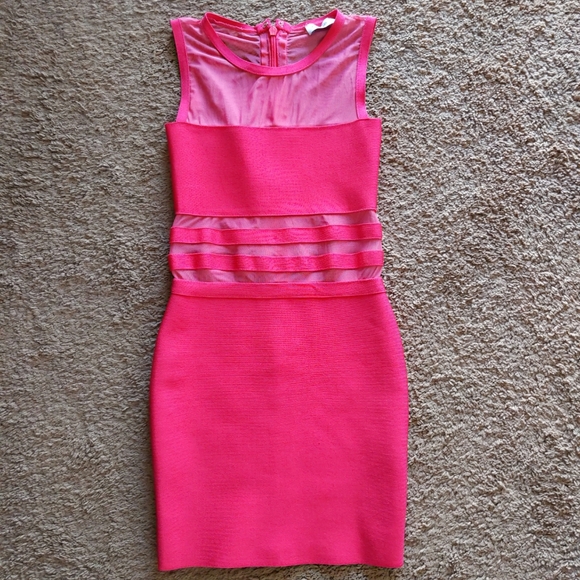 dark pink bodycon dress